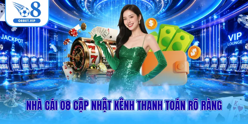 Nhà cái O8 cập nhật kênh thanh toán rõ ràng